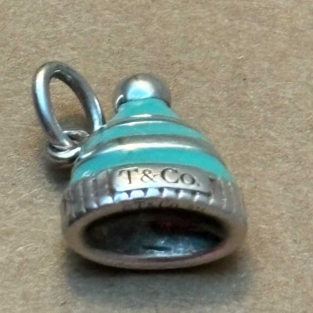 Blue Christmas hat Tiffany co charm (rare)